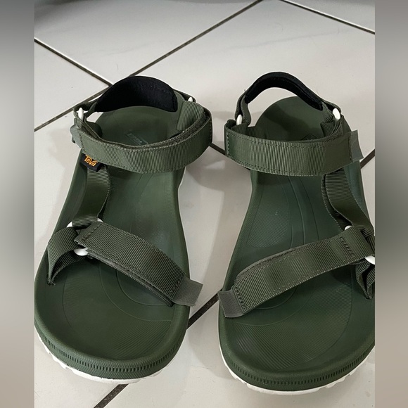 TEVA Winsted Solid Sandals for Men size 13 color Green - Picture 2 of 6
